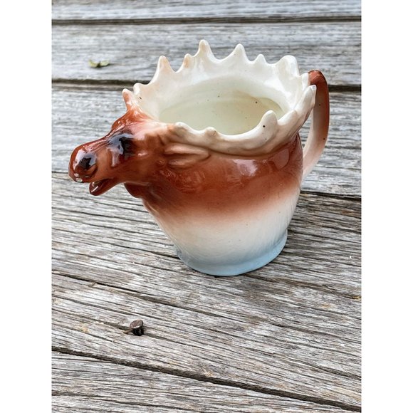 Antique Austria Moose Porcelain Creamer Pitcher - Picture 11 of 11